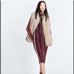 Zara Faux Fur Vest